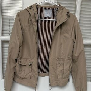 Women’s Tan Windbreaker Jacket